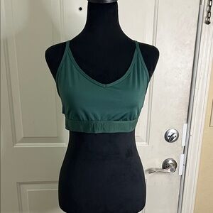PINK Victoria's Secret Dark Green Sports Bra